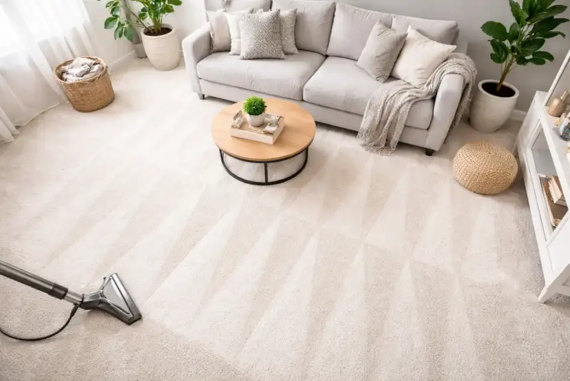 Freshly cleaned carpeted living room in a Honolulu home — Magic Carpet Steam Cleaning Oahu